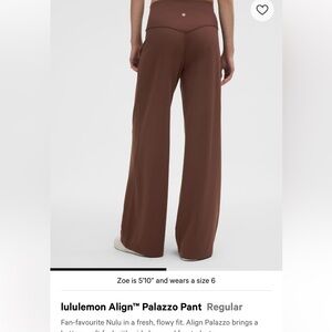 lululemon athletica Brown Wide Leg Pants